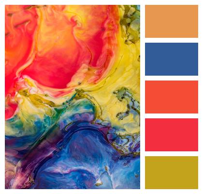 To Dye Art Multicoloured Image